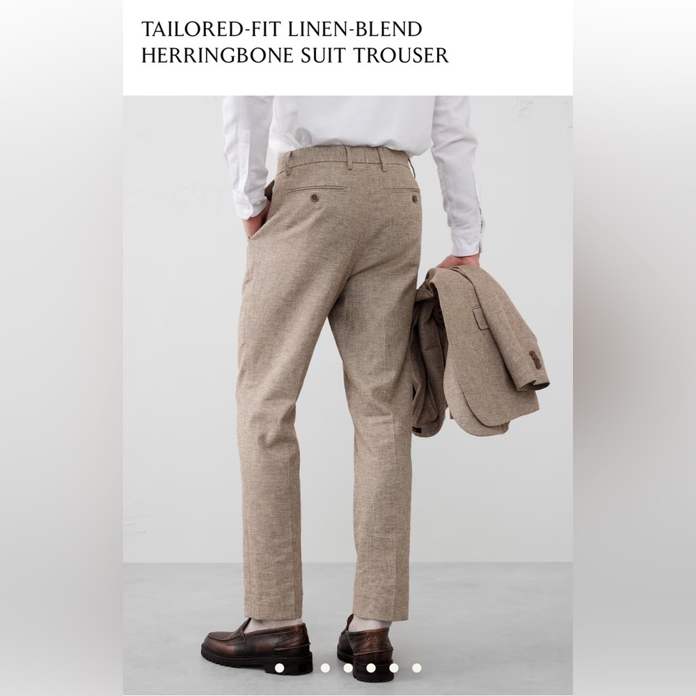 Banana Republic Factory - Tailored Linen-Blend Trousers - 34x36